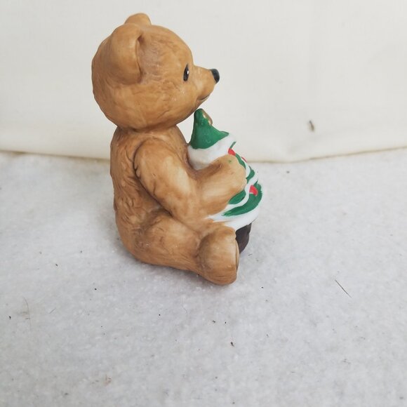 Teddy‎ Bear Christmas Figure Taiwan #5505 1980s HOMCO porcelain - Picture 2 of 6